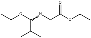 ethyl {[(1Z)-1-ethoxy-2-methylpropylidene]amino}acetate Struktur