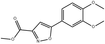 methyl 5-(3,4-dimethoxyphenyl)isoxazole-3-carboxylate Struktur