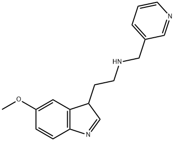 N-[2-(5-methoxy-3H-indol-3-yl)ethyl]-N-(pyridin-3-ylmethyl)amine Struktur