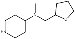 N-methyl-N-(tetrahydrofuran-2-ylmethyl)piperidin-4-amine Struktur