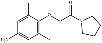 [3,5-dimethyl-4-(2-oxo-2-pyrrolidin-1-ylethoxy)phenyl]amine Struktur