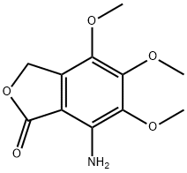 7-amino-4,5,6-trimethoxy-2-benzofuran-1(3H)-one Struktur