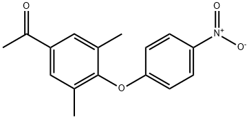 1-[3,5-dimethyl-4-(4-nitrophenoxy)phenyl]ethanone Struktur