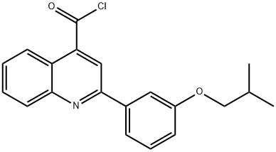 2-(3-isobutoxyphenyl)quinoline-4-carbonyl chloride Struktur