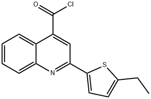 2-(5-ethyl-2-thienyl)quinoline-4-carbonyl chloride Struktur