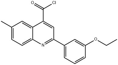 2-(3-ethoxyphenyl)-6-methylquinoline-4-carbonyl chloride Struktur