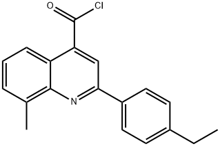 2-(4-ethylphenyl)-8-methylquinoline-4-carbonyl chloride Struktur