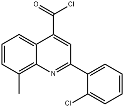 2-(2-chlorophenyl)-8-methylquinoline-4-carbonyl chloride Struktur