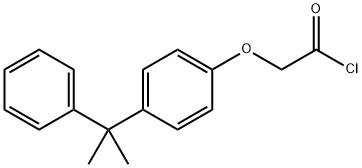 [4-(1-methyl-1-phenylethyl)phenoxy]acetyl chloride Struktur