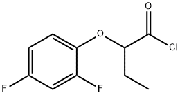 2-(2,4-difluorophenoxy)butanoyl chloride Struktur