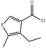 4-ethyl-5-methylthiophene-3-carbonyl chloride Struktur