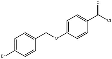 4-[(4-bromobenzyl)oxy]benzoyl chloride Struktur