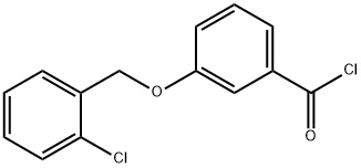 3-[(2-chlorobenzyl)oxy]benzoyl chloride Struktur