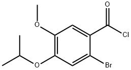 2-bromo-4-isopropoxy-5-methoxybenzoyl chloride Struktur