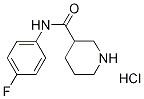 N-(4-Fluorophenyl)-3-piperidinecarboxamidehydrochloride Struktur