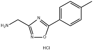 C-(5-p-Tolyl-[1,2,4]oxadiazol-3-yl)-methylaminehydrochloride Struktur