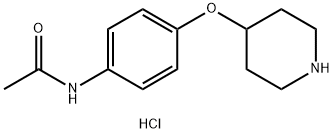 N-[4-(4-Piperidinyloxy)phenyl]acetamidehydrochloride Struktur