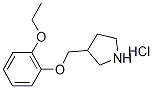 3-[(2-Ethoxyphenoxy)methyl]pyrrolidinehydrochloride Struktur