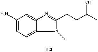 4-(5-Amino-1-methyl-1H-benzoimidazol-2-yl)-butan-2-ol dihydrochloride Struktur