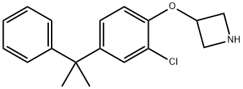 3-[2-Chloro-4-(1-methyl-1-phenylethyl)phenoxy]azetidine Struktur