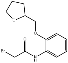 2-Bromo-N-[2-(tetrahydro-2-furanylmethoxy)phenyl]-acetamide Struktur