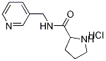 N-(3-Pyridinylmethyl)-2-pyrrolidinecarboxamidehydrochloride Struktur