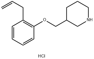 3-[(2-Allylphenoxy)methyl]piperidine hydrochloride Struktur