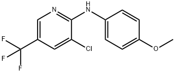 3-Chloro-N-(4-methoxyphenyl)-5-(trifluoromethyl)-2-pyridinamine Struktur