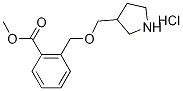 Methyl 2-[(3-pyrrolidinylmethoxy)methyl]benzoatehydrochloride Struktur