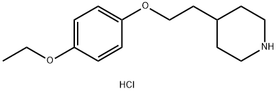 4-[2-(4-Ethoxyphenoxy)ethyl]piperidinehydrochloride Struktur