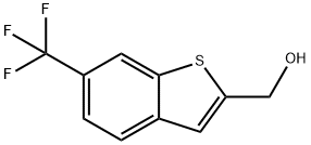 [6-(Trifluoromethyl)-1-benzothiophen-2-yl]methanol Struktur