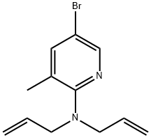 N,N-Diallyl-5-bromo-3-methyl-2-pyridinamine Struktur