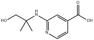 2-[(2-Hydroxy-1,1-dimethylethyl)amino]-isonicotinic acid Struktur