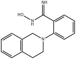 2-[3,4-Dihydro-2(1H)-isoquinolinyl]-N'-hydroxybenzenecarboximidamide Struktur