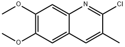 2-Chloro-6,7-dimethoxy-3-methyl-quinoline Struktur