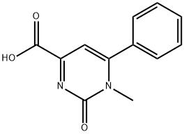 1-Methyl-2-oxo-6-phenyl-1,2-dihydro-pyrimidine-4-carboxylic acid Struktur