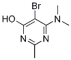 5-Bromo-6-(dimethylamino)-2-methyl-4-pyrimidinol Struktur