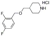 4-{[(2,4-Difluorobenzyl)oxy]methyl}piperidinehydrochloride Struktur