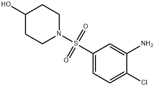 1-[(3-Amino-4-chlorophenyl)sulfonyl]-4-piperidinol Struktur