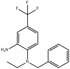 N~1~-Benzyl-N~1~-ethyl-4-(trifluoromethyl)-1,2-benzenediamine Struktur