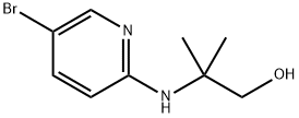 2-[(5-Bromo-2-pyridinyl)amino]-2-methyl-1-propanol Struktur