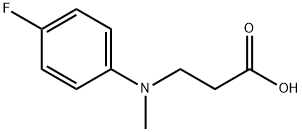 3-[(4-Fluoro-phenyl)-methyl-amino]-propionic acid Struktur