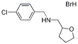 (4-Chloro-benzyl)-(tetrahydro-furan-2-ylmethyl)-amine hydrobromide Struktur