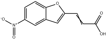 (E)-3-(5-Nitro-1-benzofuran-2-yl)-2-propenoic acid Struktur