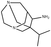 1-Isopropyl-3,6-diaza-tricyclo[4.3.1.1*3,8*]undec-9-ylamine Struktur