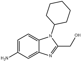 (5-Amino-1-cyclohexyl-1H-benzoimidazol-2-yl)-methanol Struktur