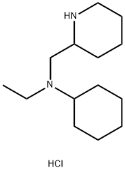 N-Ethyl-N-(2-piperidinylmethyl)cyclohexanaminedihydrochloride Struktur