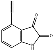 4-Ethynyl-1H-indole-2,3-dione Struktur