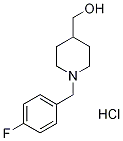 4-piperidinemethanol, 1-[(4-fluorophenyl)methyl]- Struktur