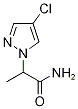 1H-pyrazole-1-acetamide, 4-chloro-alpha-methyl- Struktur